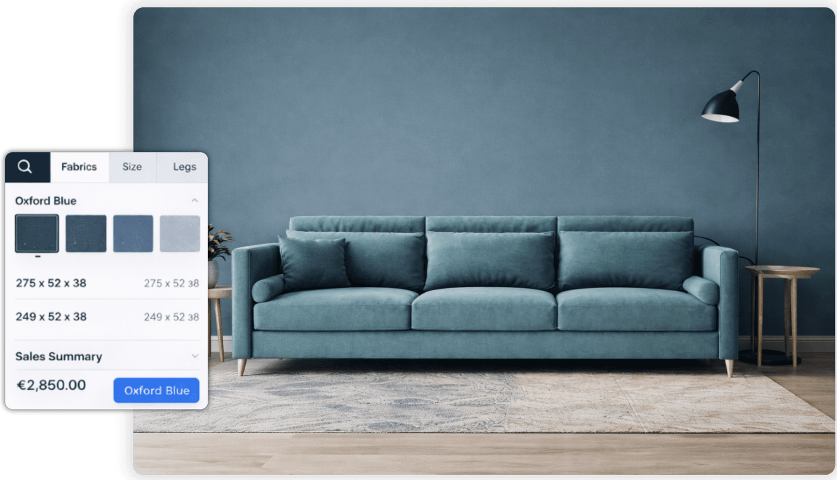 Luxury modular furniture configuration